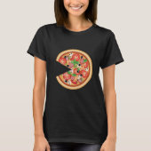 Pizza met ontbrekende T-Shirt overeenkomende segme (Voorkant)