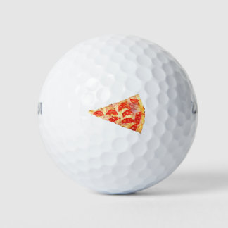 Pizza met pepperoni golfballen