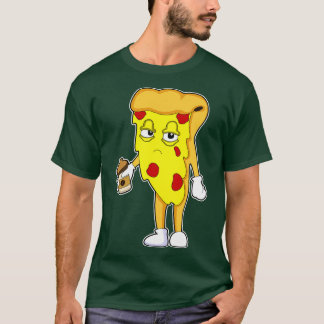 Pizza met Salami Cheese Koffie T-shirt