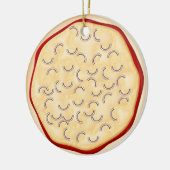 Pizza met uien keramisch ornament (Links)