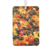 Pizza met zwarte olijven luchtverfrisser (Achterkant)