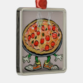 Pizza Metalen Ornament (Rechts)