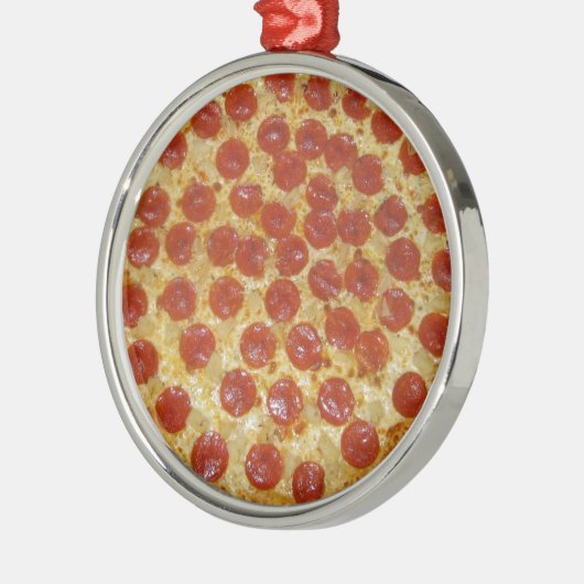 Pizza Metalen Ornament (Links)