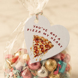 Pizza Mijn Hart Grappige Valentijnsdag Bedankjes Labels