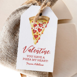 Pizza Mijn Hart Kinder Valentijnsdag Cadeaulabel