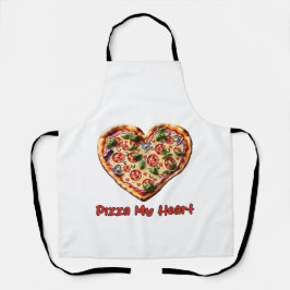 Pizza mijn hart schort