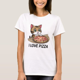 Pizza-minuskat T-shirt
