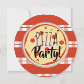 Pizza Mix Birthday Party Foodie Red Pset Kaart (Voorkant)