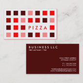 PIZZA (mod-vierkanten) Visitekaartje (Voorkant / Achterkant)
