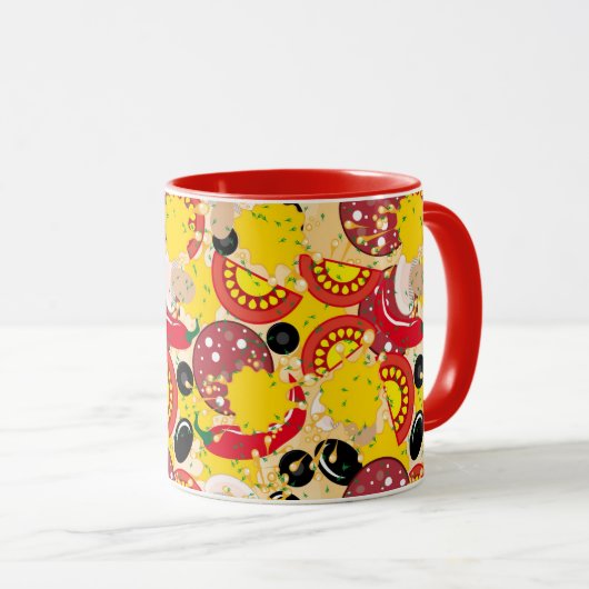 Pizza Mok (Voorkant rechts)