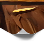 Pizza monster met bril | AI Art Poster (Hoek)