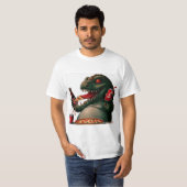 Pizza Monster Trendy Cadeau T-shirt (Voorkant volledig)