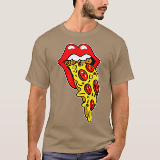 Pizza Mouth Lips T-shirt