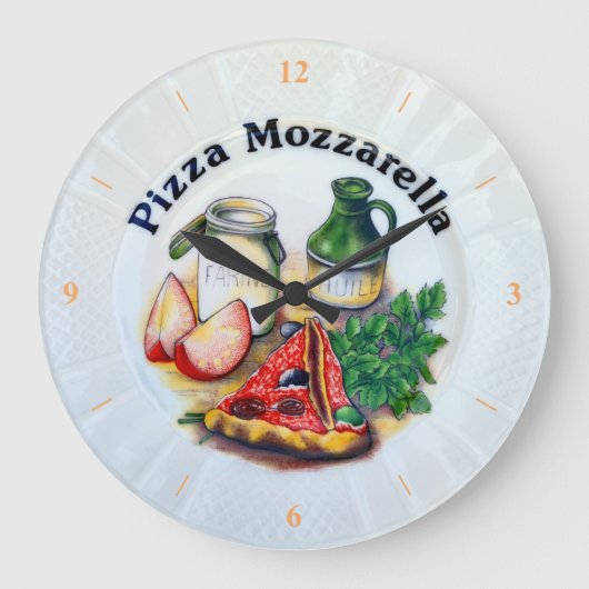Pizza Mozarella Grote Klok (Voorkant)