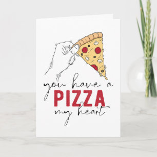 Pizza My Heart Greeting Kaart