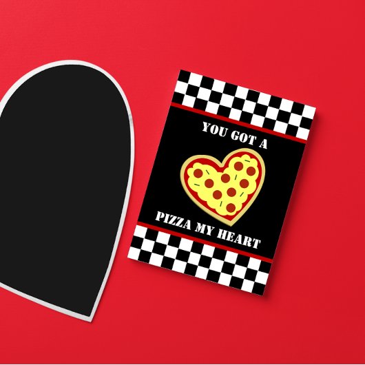 Pizza My Heart Home Slice Valentijnsdag Feestdagen Kaart