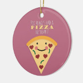 Pizza My Heart Keramisch Ornament (Links)