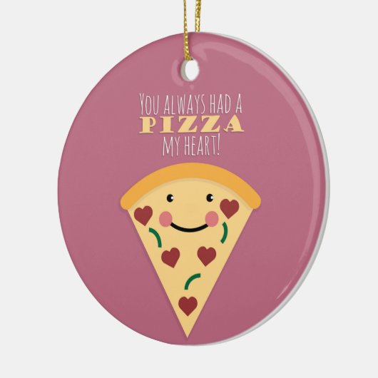 Pizza My Heart Keramisch Ornament (Links)
