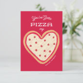 Pizza My Heart Pizza Classroom Valentijn Kaart (Staand voorkant)