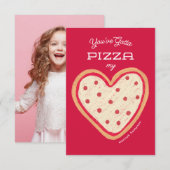 Pizza My Heart Pizza Classroom Valentijn Kaart (Voorkant / Achterkant)