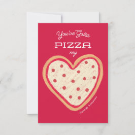Pizza My Heart Pizza Classroom Valentijn Kaart