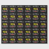 Pizza My Heart Romantisch Grappig Quote Cadeaupapier (Vlak)