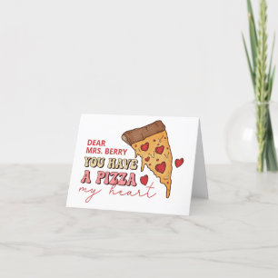 Pizza My Heart Valentijn Card Bedankkaart