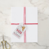 Pizza My Heart Valentijnsdag Cadeaulabel (Met Touw)