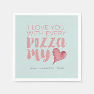 Pizza My Heart Valentijnsdag Thema Servet