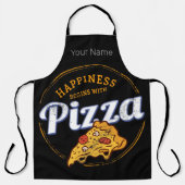 Pizza Napolitaanse Retro Snack Cheese Design Schort (Voorkant)