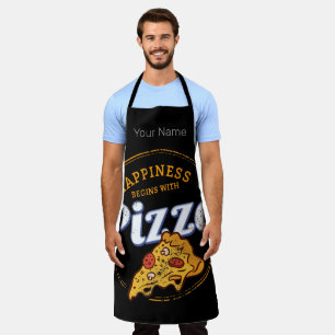 Pizza Napolitaanse Retro Snack Cheese Design Schort