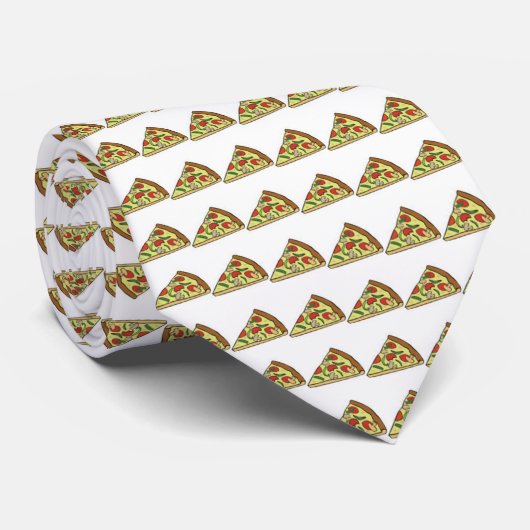 Pizza Necktie Stropdas (Opgerold)