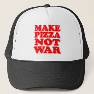 Pizza niet oorlog trucker pet
