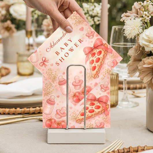 Pizza Night Baby Shower Servet