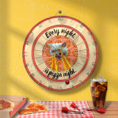 Pizza Night Cat Dart Board Dartbord
