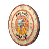 Pizza Night Cat Dart Board Dartbord (Voorkant Rechts)
