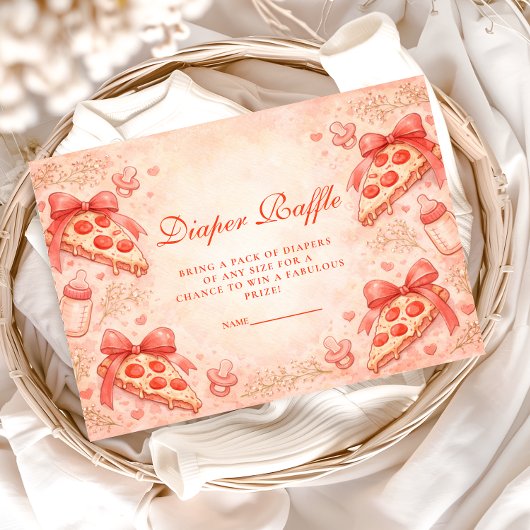 Pizza Night Diapper Raffle Informatiekaartje