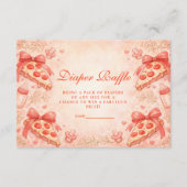 Pizza Night Diapper Raffle Informatiekaartje (Voorkant)