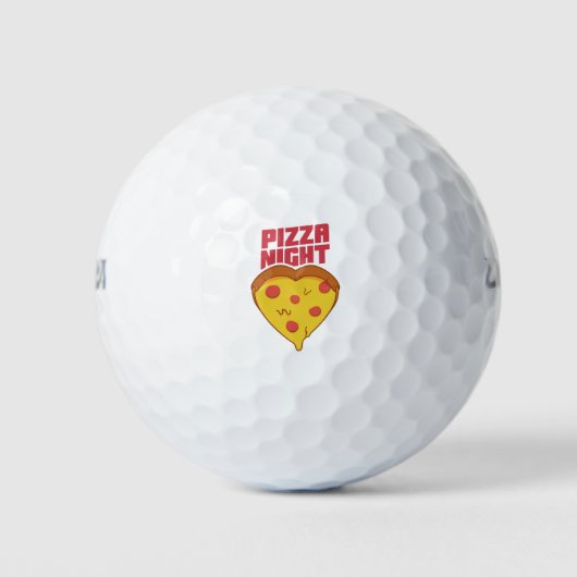 Pizza Night Golfballen (Voorkant)