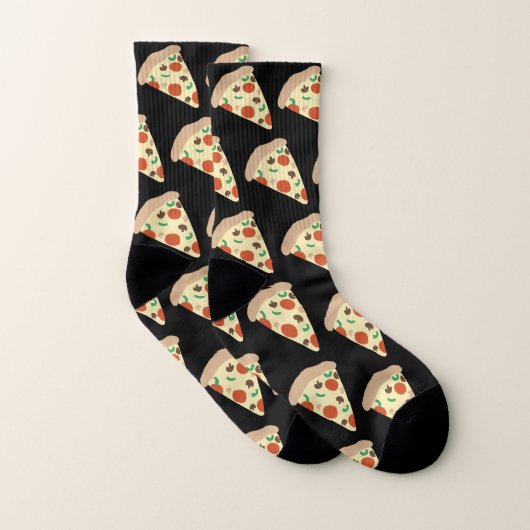 Pizza Night Pattern Fun Sokken (Paar)