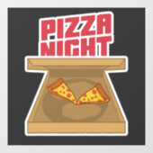 Pizza Night Raamsticker (Vel)