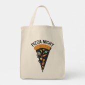 Pizza Night Space Tote Bag (Achterkant)