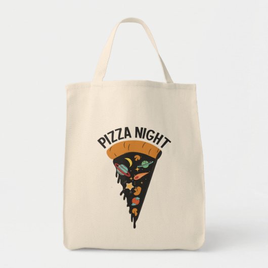 Pizza Night Space Tote Bag (Voorkant)