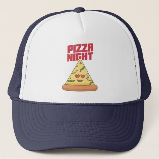 Pizza Night Trucker Pet (Voorkant)