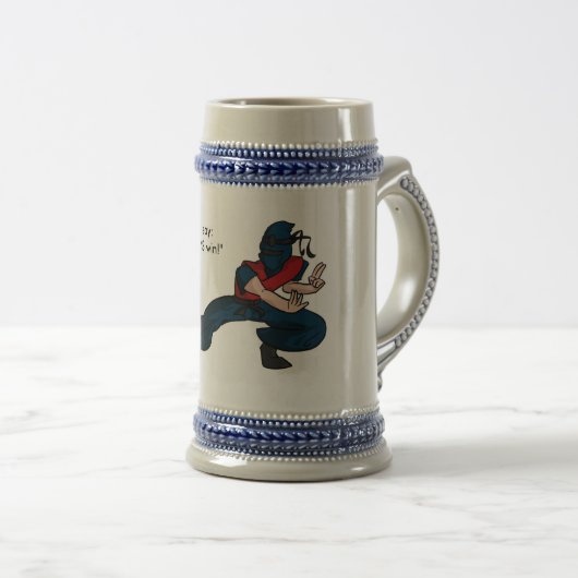 Pizza Ninja Stein Bierpul (Voorkant rechts)