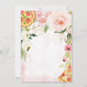 Pizza nodigt Pizza uit om 1e verjaardag te vieren Kaart (Achterkant)