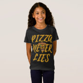 Pizza Nooit Les T-shirt (Voorkant volledig)