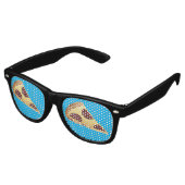 PIZZA NOVELTY FUNNY SUNGLASSES SHADES RETRO ZONNEBRIL (Gekanteld)