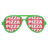 Pizza-obsessiefeestje vervaagt. Grappig grote zonn Aviator Zonnebril (Voorkant)