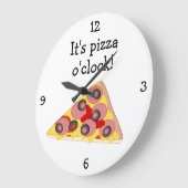 Pizza O'Clock, leuk eten grafisch Grote Klok (Hoek)